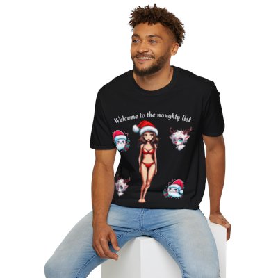 Mrs. Claus "Welcome To The Naughty List" Softstyle T-Shirt