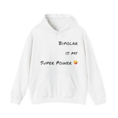 Chasing Mania "Bipolar is my Super Power" Heavy Blend™ Hooded Sweatshirt