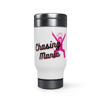 Chasing Mania Stainless Steel Travel Mug with Handle, 14oz