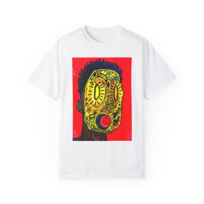 Mask / Unisex Garment-Dyed T-shirt - Art Print (Portrait)