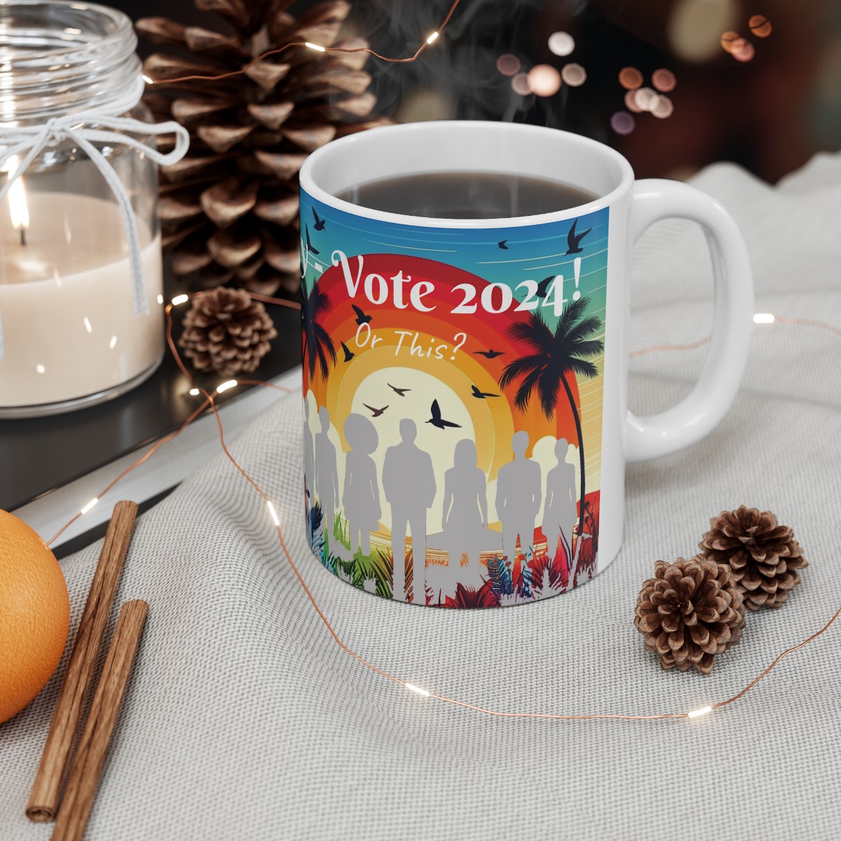 Embrace Diversity, Vote 2024 - Ceramic Mug 11oz product thumbnail image