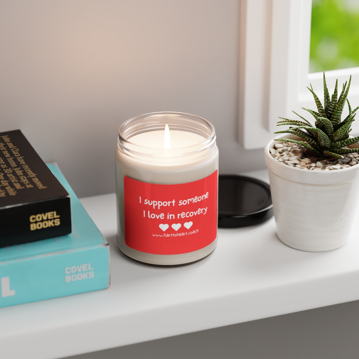 someone i love in recovery - scented soy candle, 9oz product thumbnail image