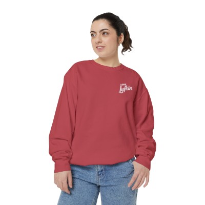 LOVE Lufkin Unisex Garment-Dyed Sweatshirt | Lufkin TX Sweater