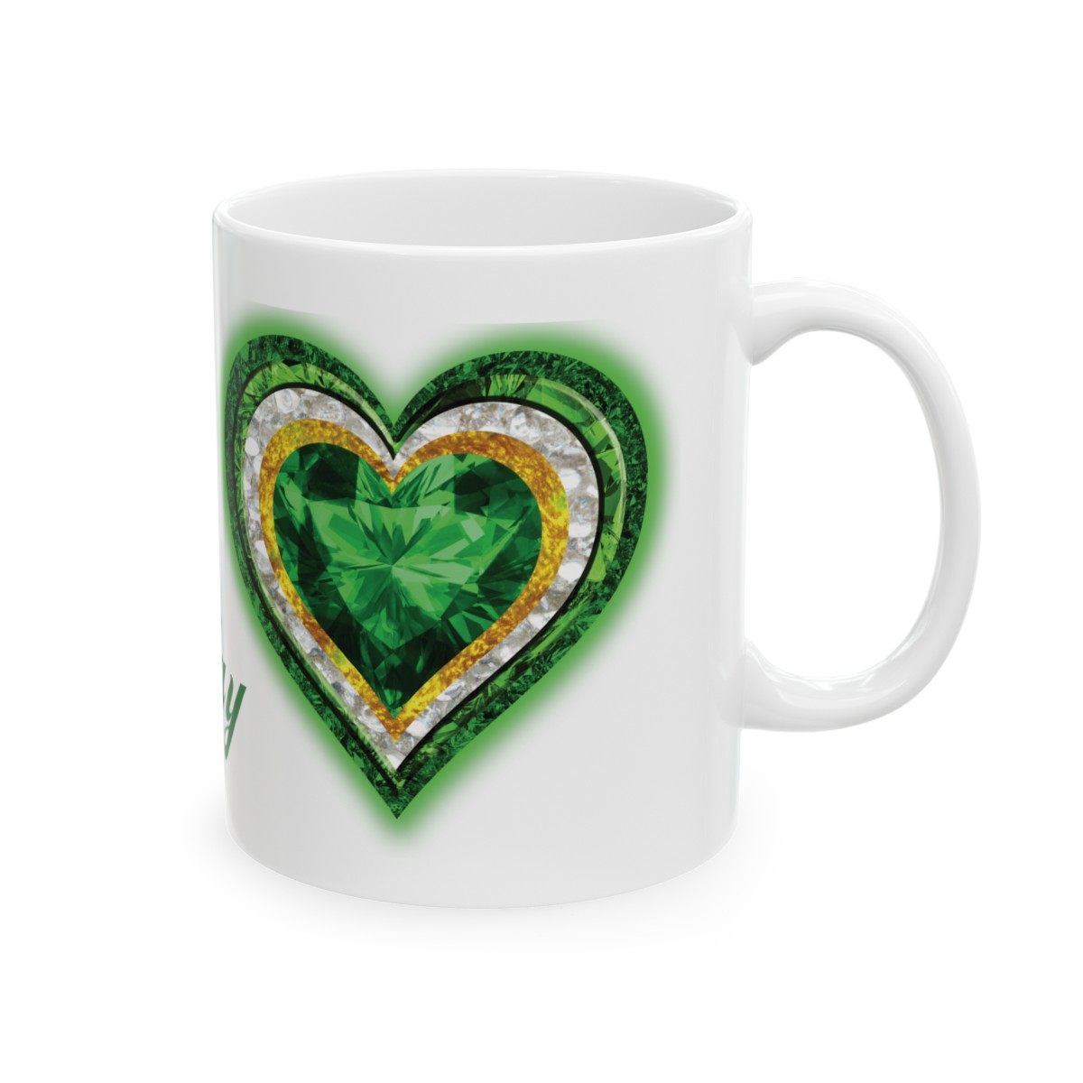 Custom May Birth-Stone Heart 11oz White Ceramic Mug 11oz product thumbnail image