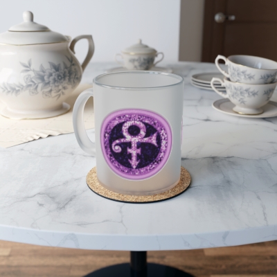 Prince Special Edition Symbol Frosted Glass Mug