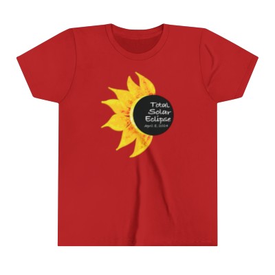Youth Blooming Sunflower Solar Eclipse Tee