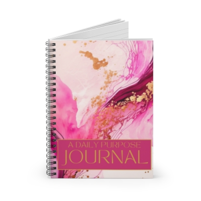 A Daily Purpose Journal & Spiral Notebook - Ruled Line