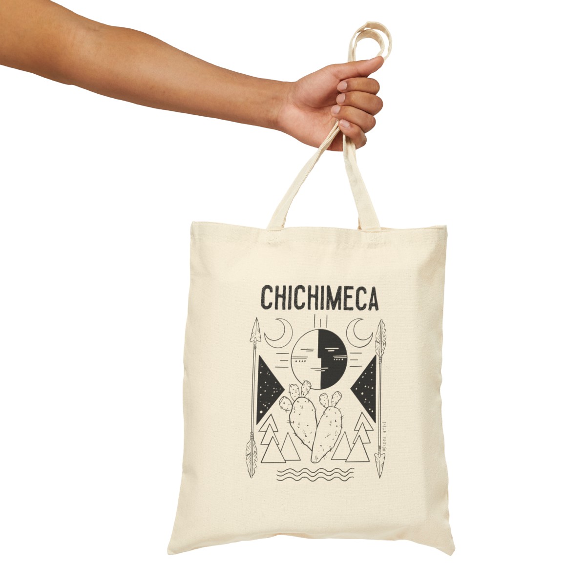 "Chichimeca" Cotton Canvas Tote Bag product thumbnail image