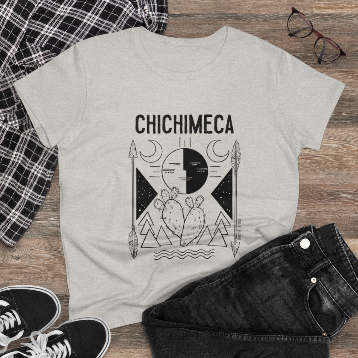 "Chichimeca" Women's Midweight Cotton Tee product thumbnail image