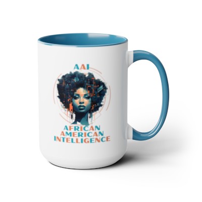 AAI - African American Intelligence, Two-Tone Coffee Mugs, 15oz