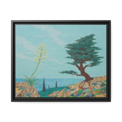 Agave by Francois Miglio - Canvas, Black Frame
