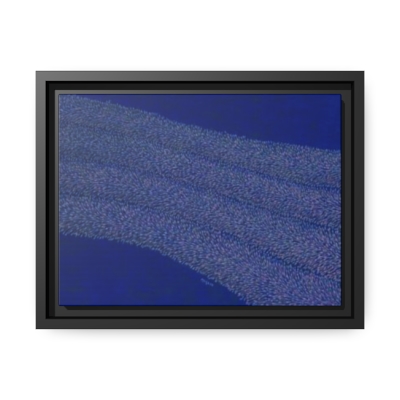 Lavender Effect by Francois Miglio - Canvas, Black Frame