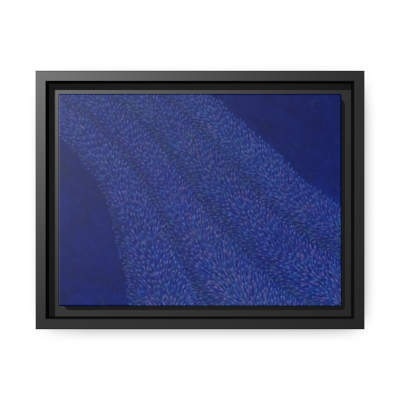 Lavender Effect II by Francois Miglio - Canvas, Black Frame