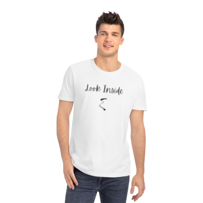 Organic Unisex T-Shirt | Look Inside (Men's Certified Organic, GOTS, Vegan, Fair Wear)