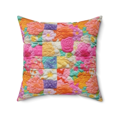 Room Accents Square Pillow | Rare Beauty Patchwork-look Collection