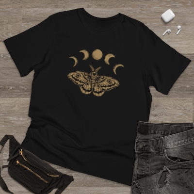 Unisex Deluxe T-shirt - Lume Moth & Moon Phases