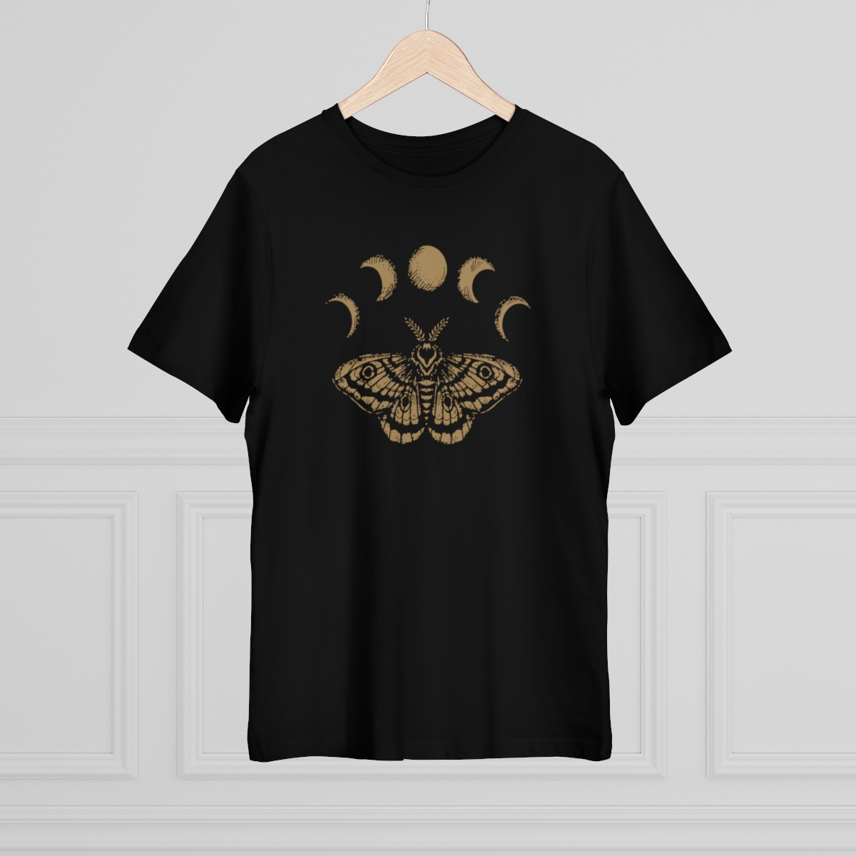Unisex Deluxe T-shirt - Lume Moth & Moon Phases product thumbnail image