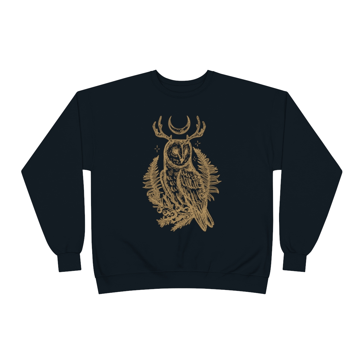 Unisex EcoSmart® Crewneck Sweatshirt - Lume Owl King product thumbnail image