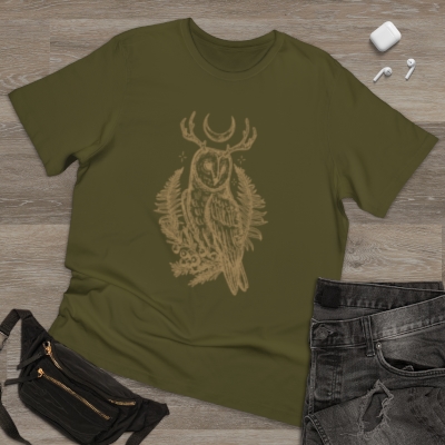 Unisex Deluxe T-shirt - Lume Owl King 