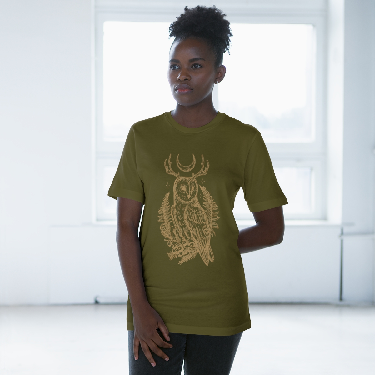 Unisex Deluxe T-shirt - Lume Owl King  product thumbnail image
