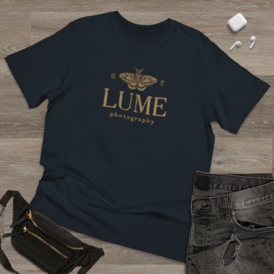 Unisex Deluxe T-shirt - Lume Logo w/ Moth 