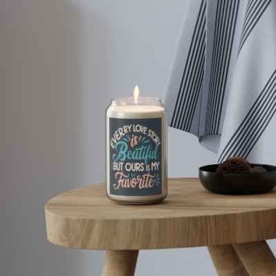 Your Favorite Love Story Natural Soy Candle | 3 Scents | Long-Lasting with 100% Cotton Wick