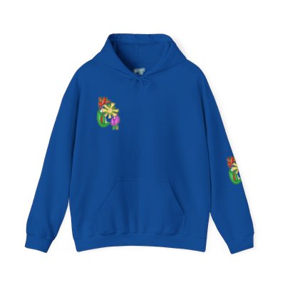 Floral 1 - Original Digital Drawing - Unisex Heavy Blend™ Hooded Sweatshirt