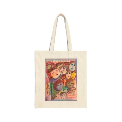 Color My World French Cotton Canvas Tote Bag