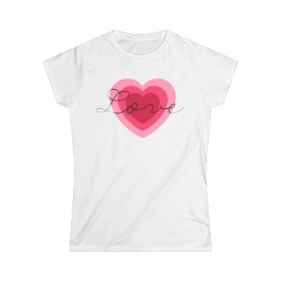 Love with Hearts - Valentine's Day - Cute Women's T-Shirt