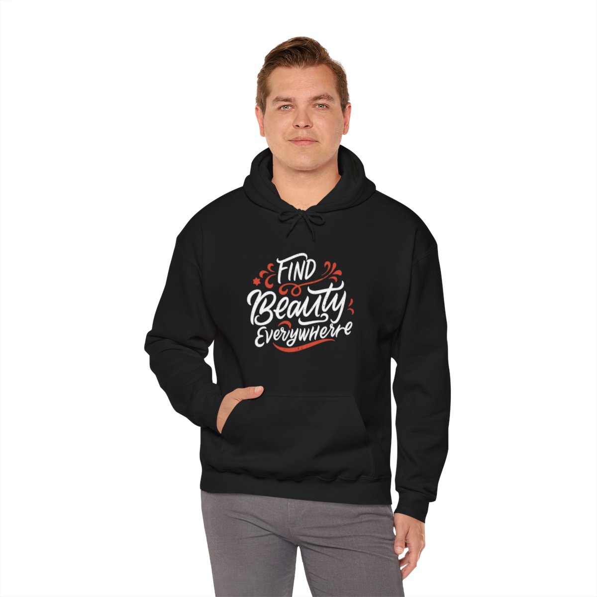 Find the Beauty Everywhere Unisex Heavy Blend™ Hooded Sweatshirt product thumbnail image