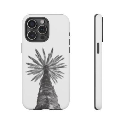 Smartphone protective case white - Palm Tree