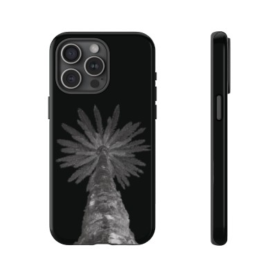 Smartphone protective case black - Palm Tree