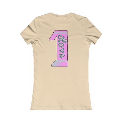 1 Love (the Number 1 and word love) Original Digital Drawing Graphic - Women's Favorite Tee