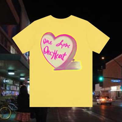 One Love One Heart Candy - Unisex Jersey Short Sleeve Tee