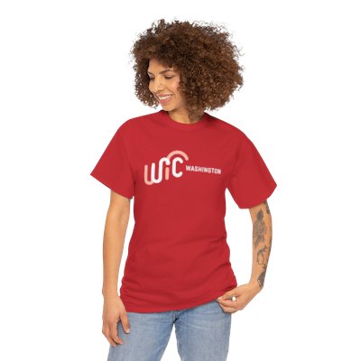 Red T-shirt with WIC logo