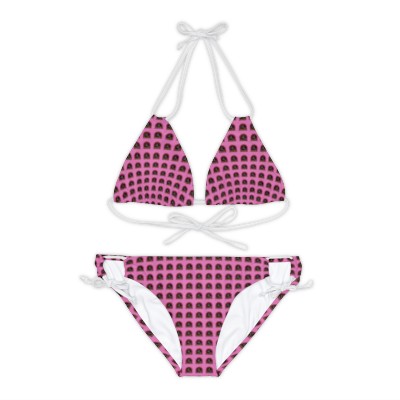 Dallah Radio Pink Strappy Bikini Set 