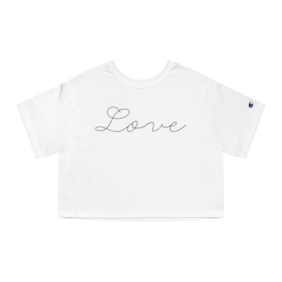 Love Crop Tee Shirt - Valentine’s Day 