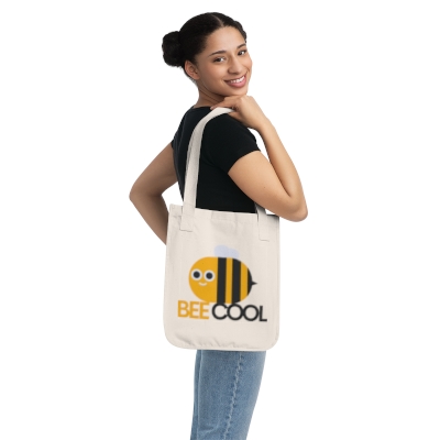 Save the Bees Organic Canvas Tote Bag