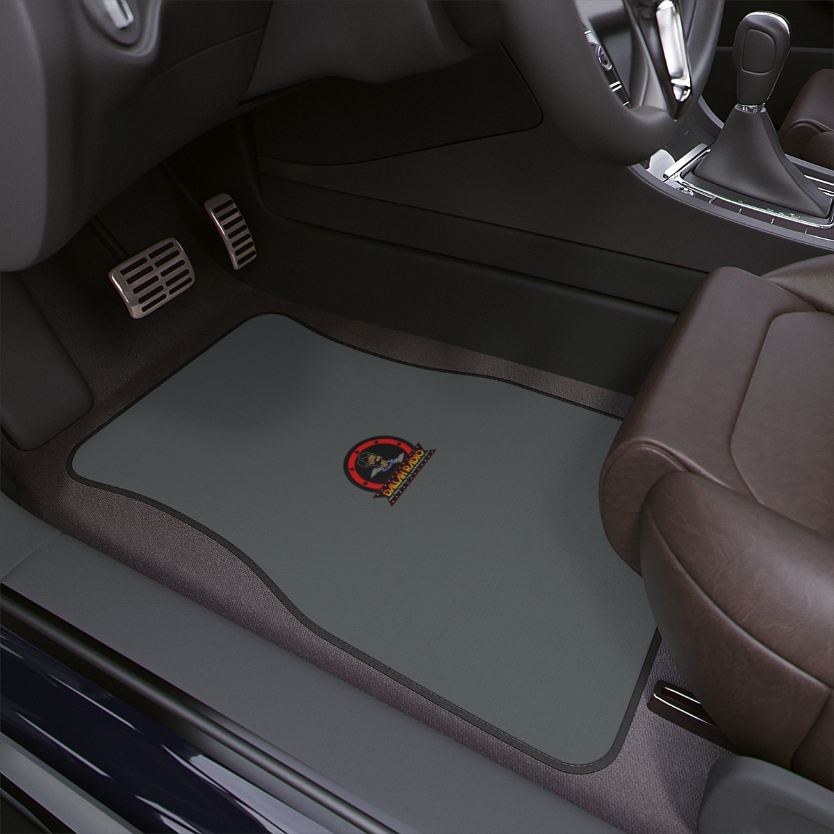 Dallah Radio Gray Front and Rear Car Floor Mats  product thumbnail image