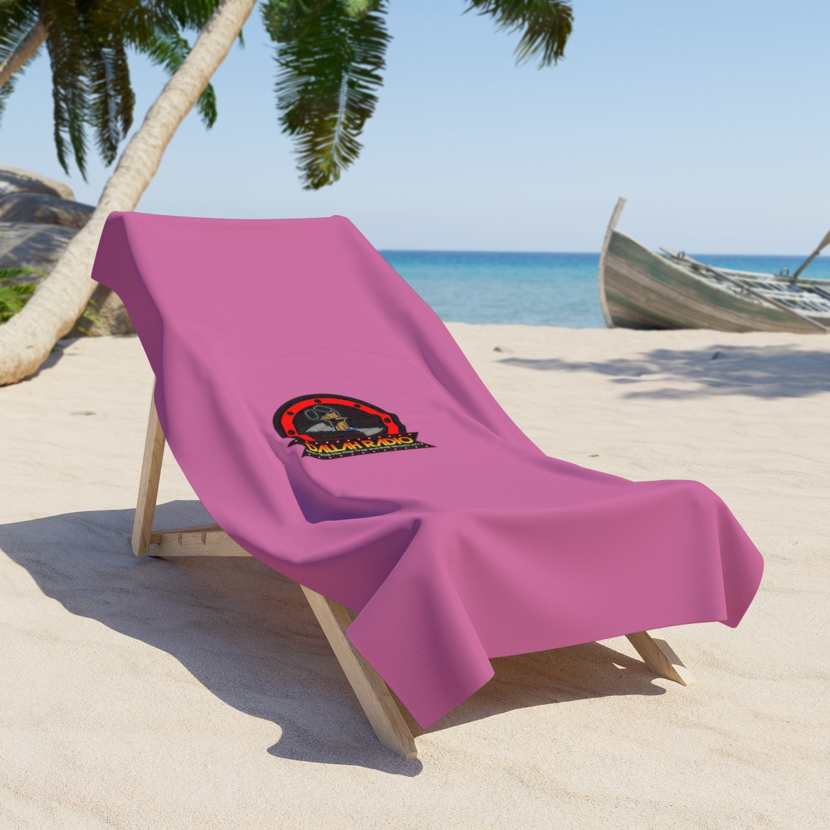 Dallah Radio Pink Beach Towel product thumbnail image