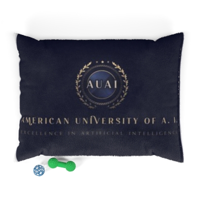 American University of A. I. Official Logo Pet Bed