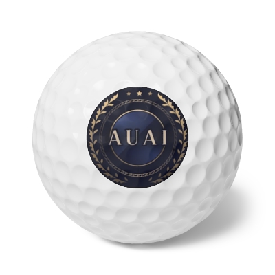 American University of A. I. Official Logo Limited Edition Golf Balls, 6pcs