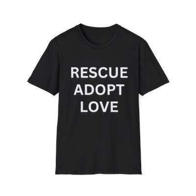 Unisex Softstyle T-Shirt - Rescue Adopt Love