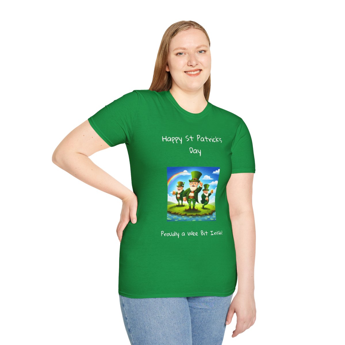 Happy St Patrick's Day, Wee Bit Irish Celebration Tee!  - T-Shirt product thumbnail image