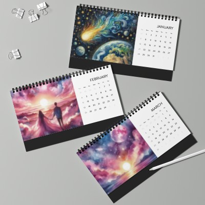2024 Cosmic Desktop Calendar For Home And Office