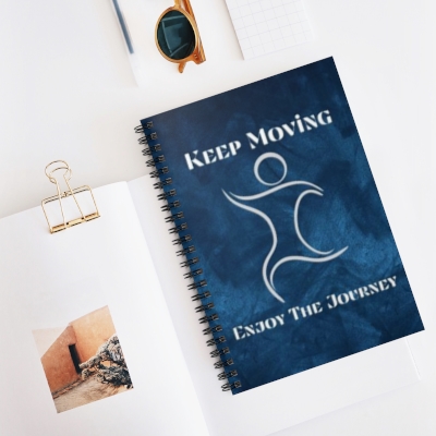 Keep Moving - Enjoy The Journey Journal Spiral Notebook - Ruled Line