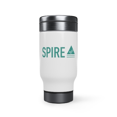 SPIRE Stainless Steel Travel Mug with Handle, 14oz