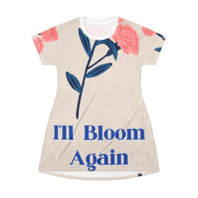 I'll Bloom Again Sai Marie T-Shirt Dress (AOP)