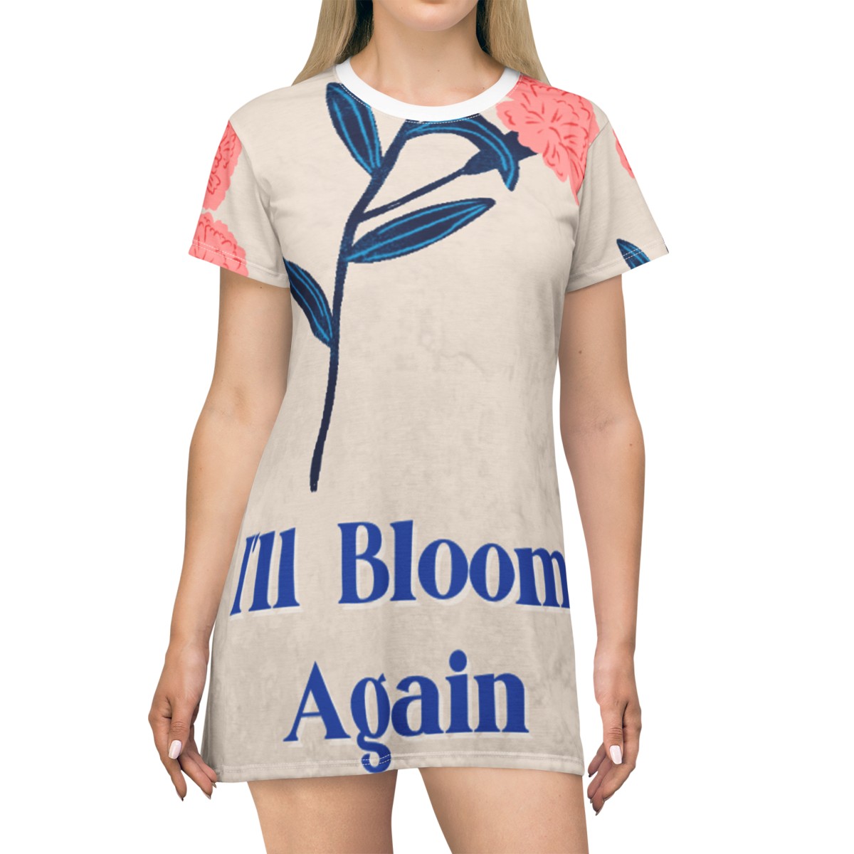I'll Bloom Again Sai Marie T-Shirt Dress (AOP) product thumbnail image