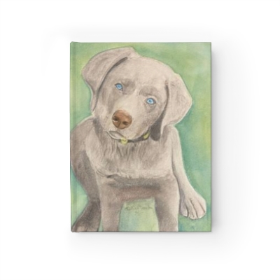 Drake the Silver Lab Journal - Ruled Line